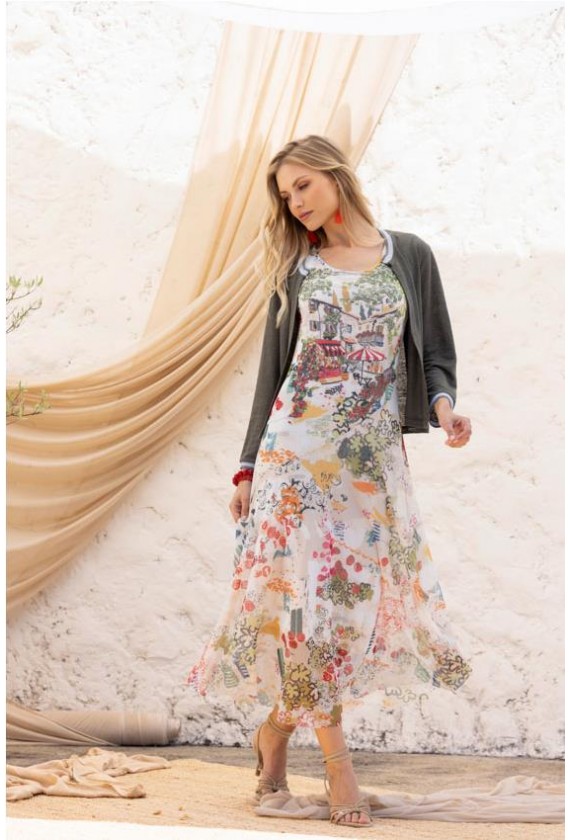 Vestido estampado Maloka Fabell